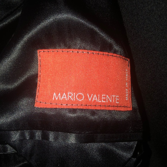 MARIO VALENTE NWOT CASHMERE/WOOL LONG MEN’S COAT BLACK SIZE 42R - Picture 8 of 10